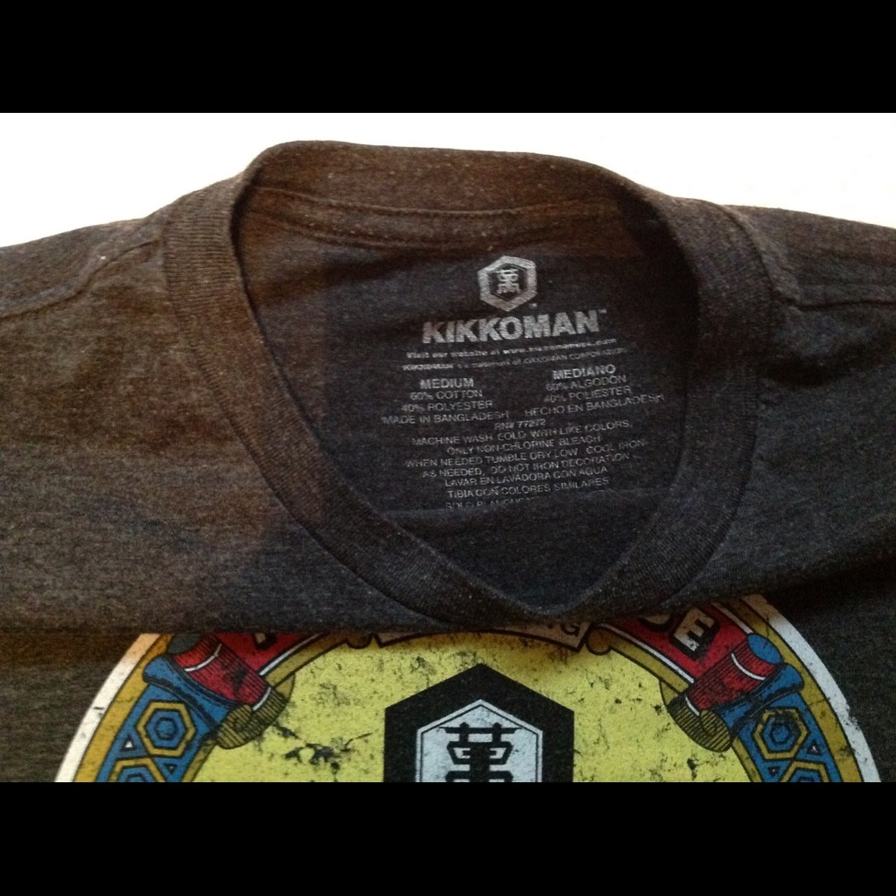 Soy sauce crop top kikoman Japanese DIY sz M - Picture 4 of 4